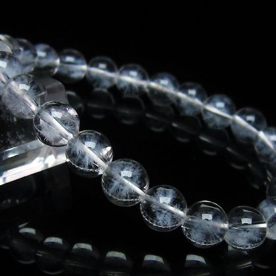 ホワイトスタークォーツ ブレスレット 8mm [t241-2536]