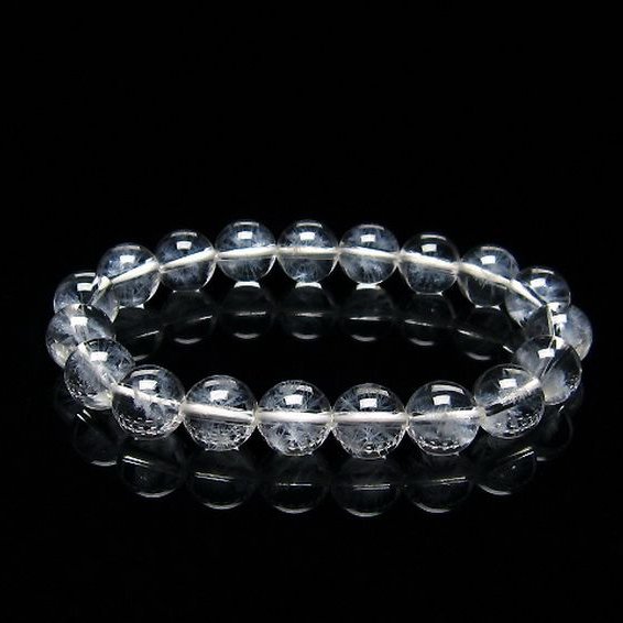 ホワイトスタークォーツ  ブレスレット 10mm [T241-2712]