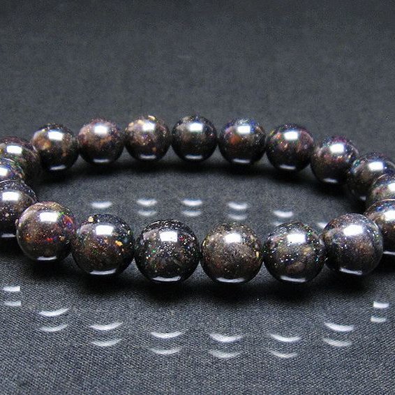 ブラックオパール ブレスレット 11mm [T249-4444]