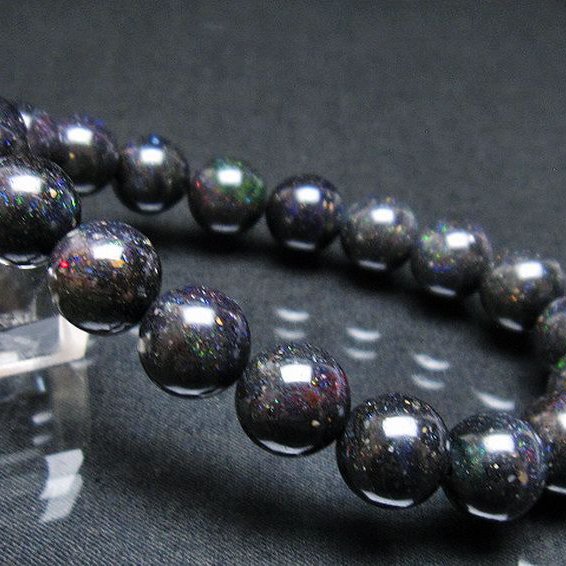 ブラックオパール ブレスレット 11mm [T249-4480]