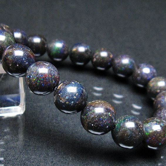 ブラックオパール ブレスレット 11mm [T249-4497]