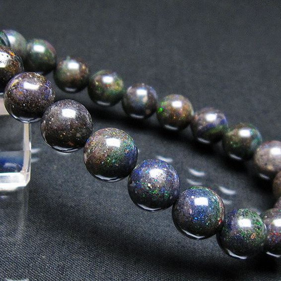 ブラックオパール ブレスレット 10mm [T249-4531]