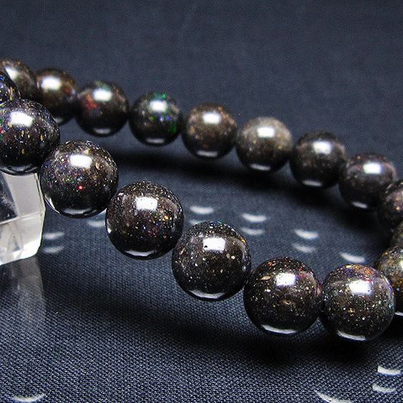 ブラックオパール ブレスレット 11mm [T249-4582]