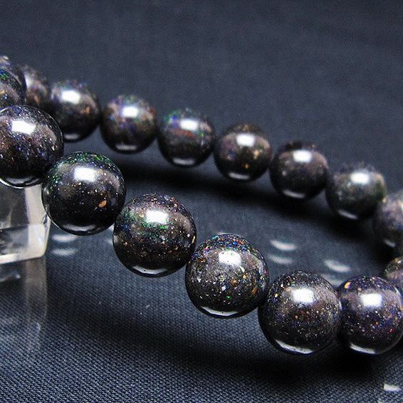 ブラックオパール ブレスレット 11mm [T249-4671]