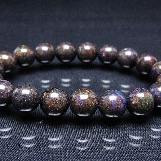 ブラックオパール ブレスレット 11mm [T249-4690]