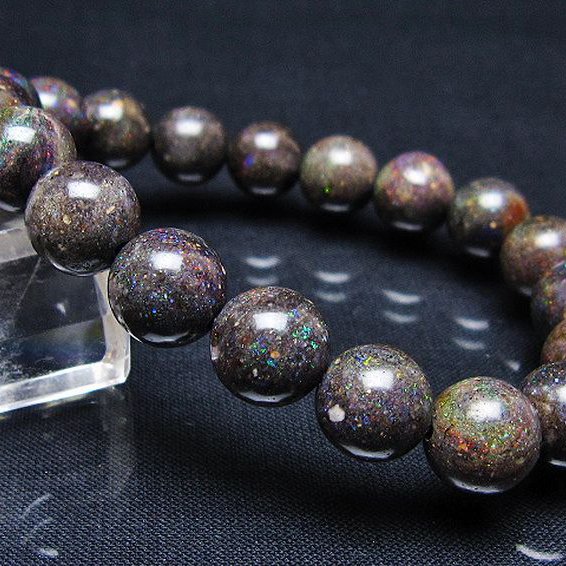 ブラックオパール ブレスレット 11mm [T249-4697]