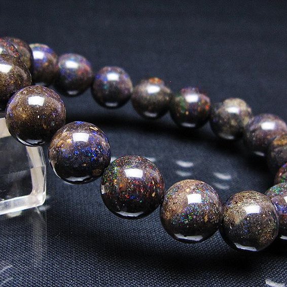 ブラックオパール ブレスレット 11mm [T249-4703]