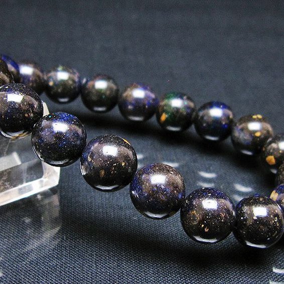 ブラックオパール ブレスレット 10mm [T249-4705]