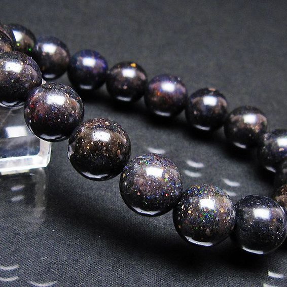ブラックオパール ブレスレット 12mm [T249-4721]
