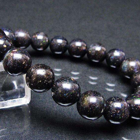 ブラックオパール ブレスレット 11mm [T249-4738]