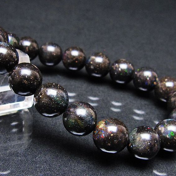 ブラックオパール ブレスレット 11mm [T249-4740]