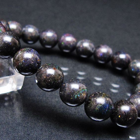 ブラックオパール ブレスレット 10mm [T249-4745]