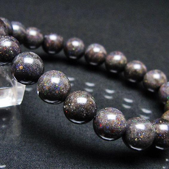 ブラックオパール ブレスレット 10mm [T249-4750]