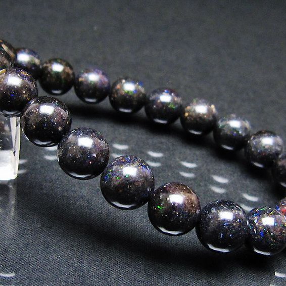 ブラックオパール ブレスレット 10mm [T249-4791]