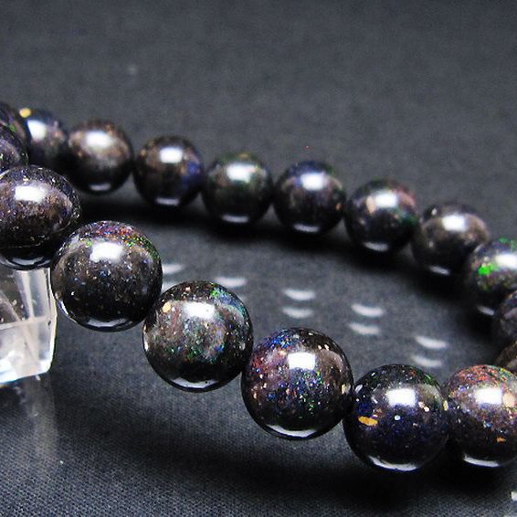 ブラックオパール ブレスレット 11mm [T249-4844]