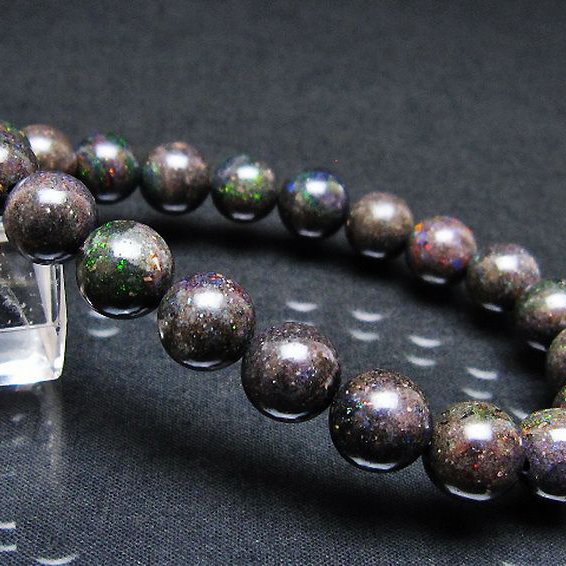 ブラックオパール ブレスレット 10mm [T249-4855]