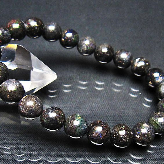 ブラックオパール ブレスレット 9mm [t249-4937]