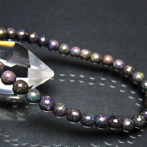 ブラックオパール ブレスレット 6mm [t249-4963]