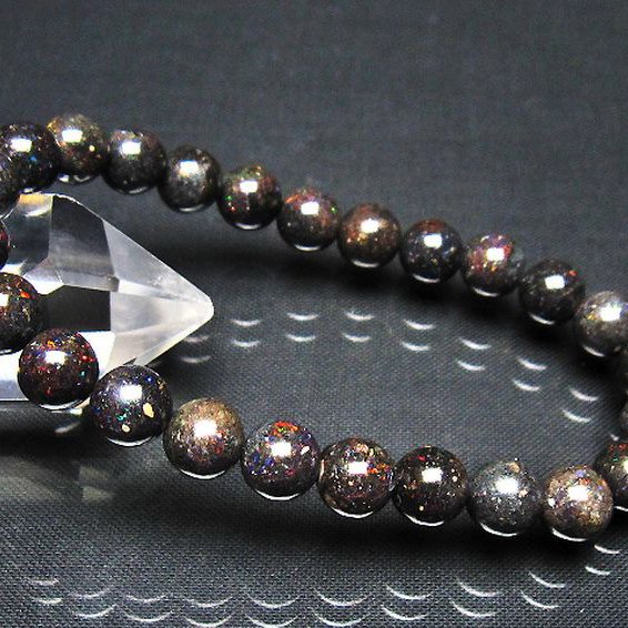 ブラックオパール ブレスレット 8mm [t249-4975]