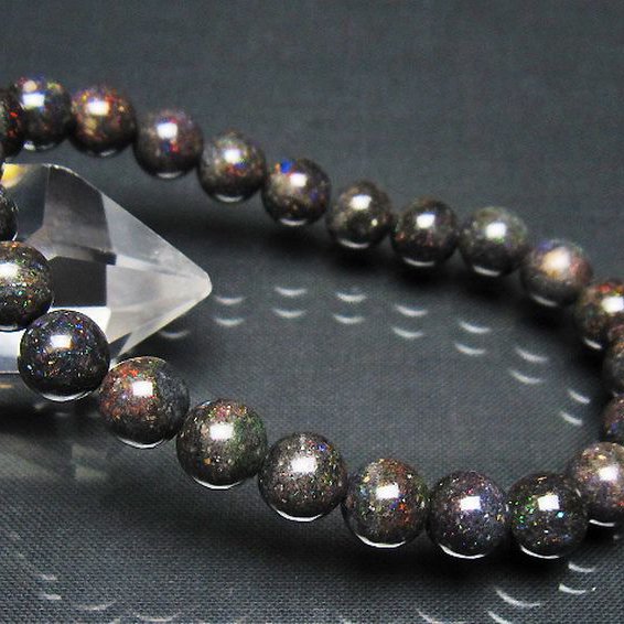 ブラックオパール ブレスレット 8mm [t249-4979]