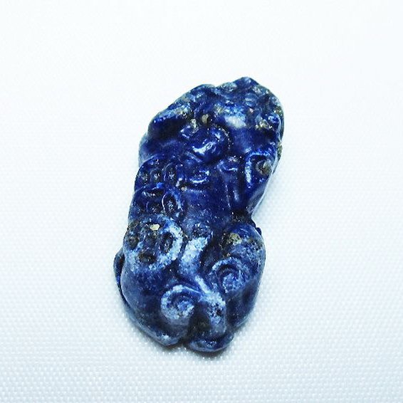 ラピスラズリ ヒキュウ 貔貅 置物[T25-40730]