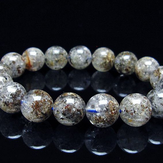 ガーデン トルマリンルチル入り  ブレスレット 12mm [T253-2912]