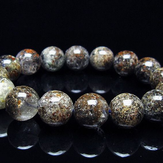 ガーデン トルマリンルチル入り  ブレスレット 13mm [T253-2934]