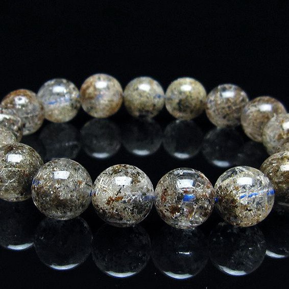 ガーデン トルマリンルチル入り  ブレスレット 12mm [T253-2963]