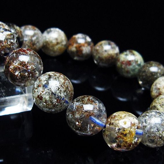 ガーデン トルマリンルチル入り  ブレスレット 13mm [T253-2976]