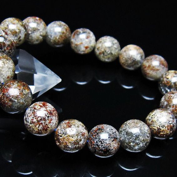 ガーデン トルマリンルチル入り  ブレスレット 12mm [T253-3037]