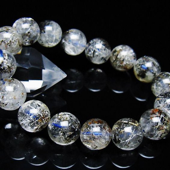 ガーデン トルマリンルチル入り  ブレスレット 13mm [T253-3053]