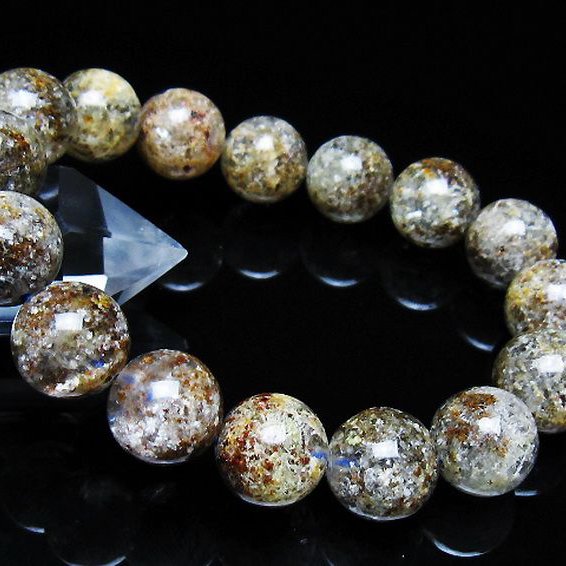 ガーデン トルマリンルチル入り  ブレスレット 14mm [T253-3063]