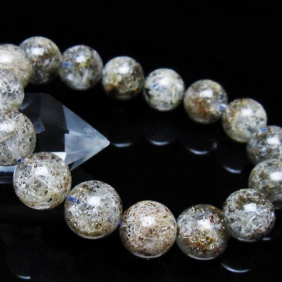 ガーデン トルマリンルチル入り  ブレスレット 13mm [T253-3068]