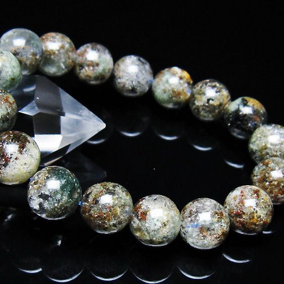 ガーデン トルマリンルチル入り  ブレスレット 12mm [T253-3077]