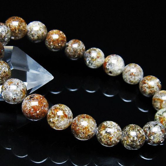 ガーデン トルマリンルチル入り  ブレスレット 10mm [T253-3087]