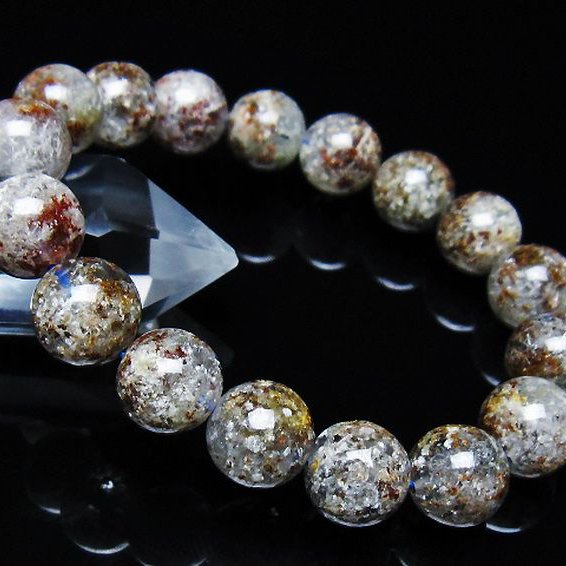 ガーデン トルマリンルチル入り ブレスレット 12mm [t253-3219]