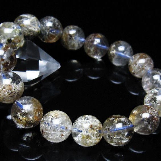 ガーデン トルマリンルチル入り ブレスレット 14mm [t253-3332]