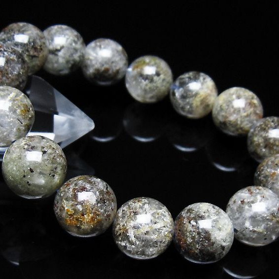 ガーデン トルマリンルチル入り ブレスレット 14mm [t253-3365]