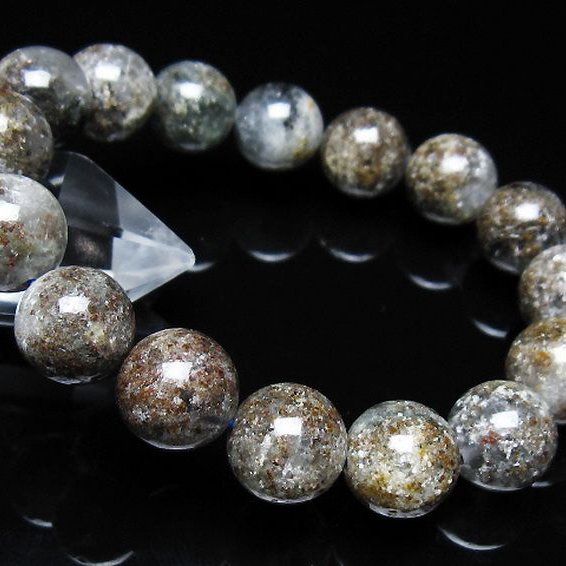 ガーデン トルマリンルチル入り ブレスレット 13mm [t253-3395]