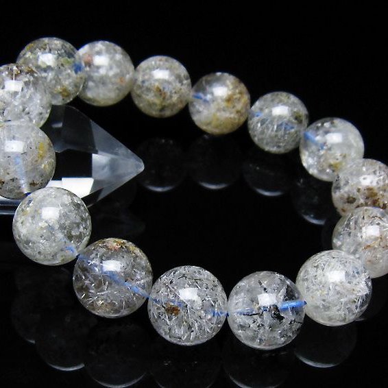 ガーデン トルマリンルチル入り ブレスレット 14mm [t253-3414]