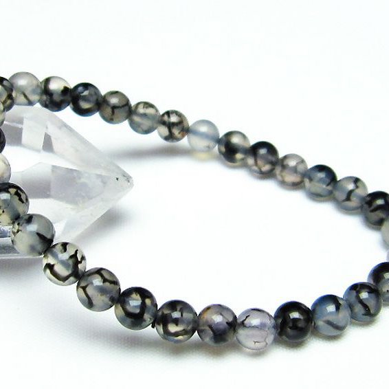 龍紋メノウ ブレスレット 6mm [T256-4134]