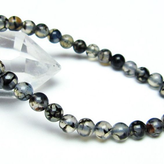 龍紋メノウ ブレスレット 6mm [T256-4135]