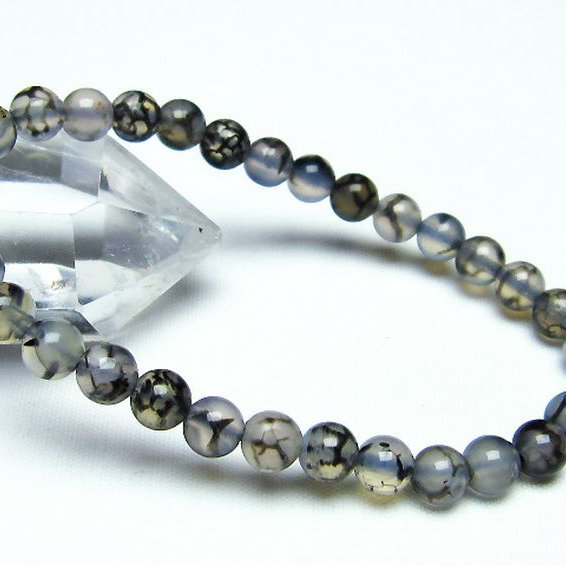 龍紋メノウ ブレスレット 6mm [T256-4550]