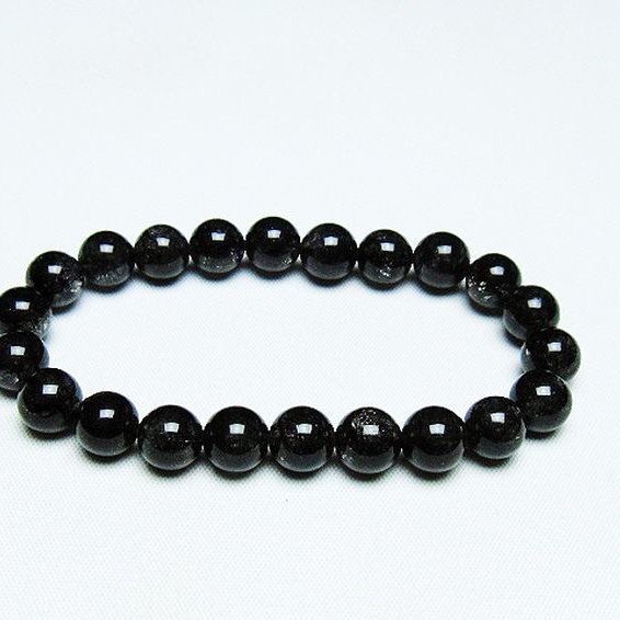 ブラックルチルクォーツ ブレスレット 9mm [T257-6929]
