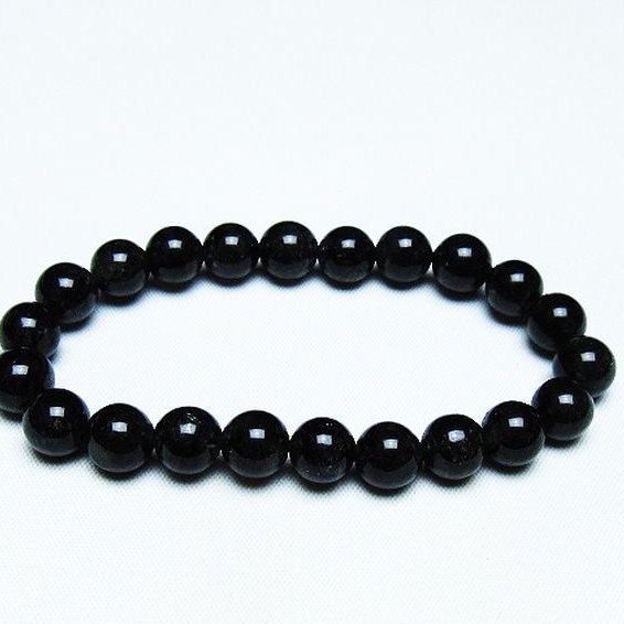 ブラックルチルクォーツ ブレスレット 9mm [T257-7128]