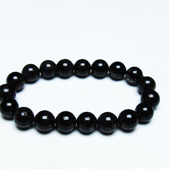 ブラックルチルクォーツ ブレスレット 11mm [T257-7141]