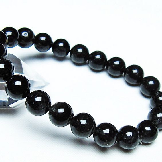 ブラックルチルクォーツ ブレスレット 9mm [T257-7245]