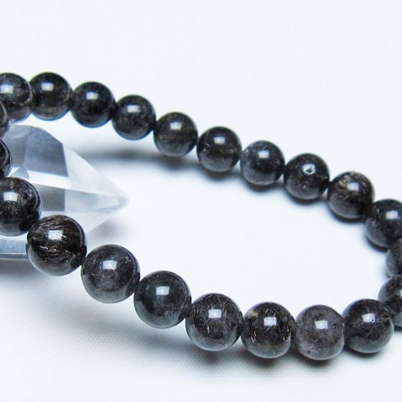 ブラックルチルクォーツ ブレスレット 9mm [t257-8317]