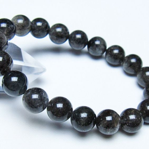 ブラックルチルクォーツ ブレスレット 10mm [t257-8322]