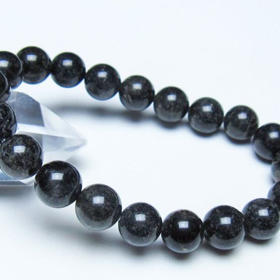 ブラックルチルクォーツ ブレスレット 10mm [t257-8327]